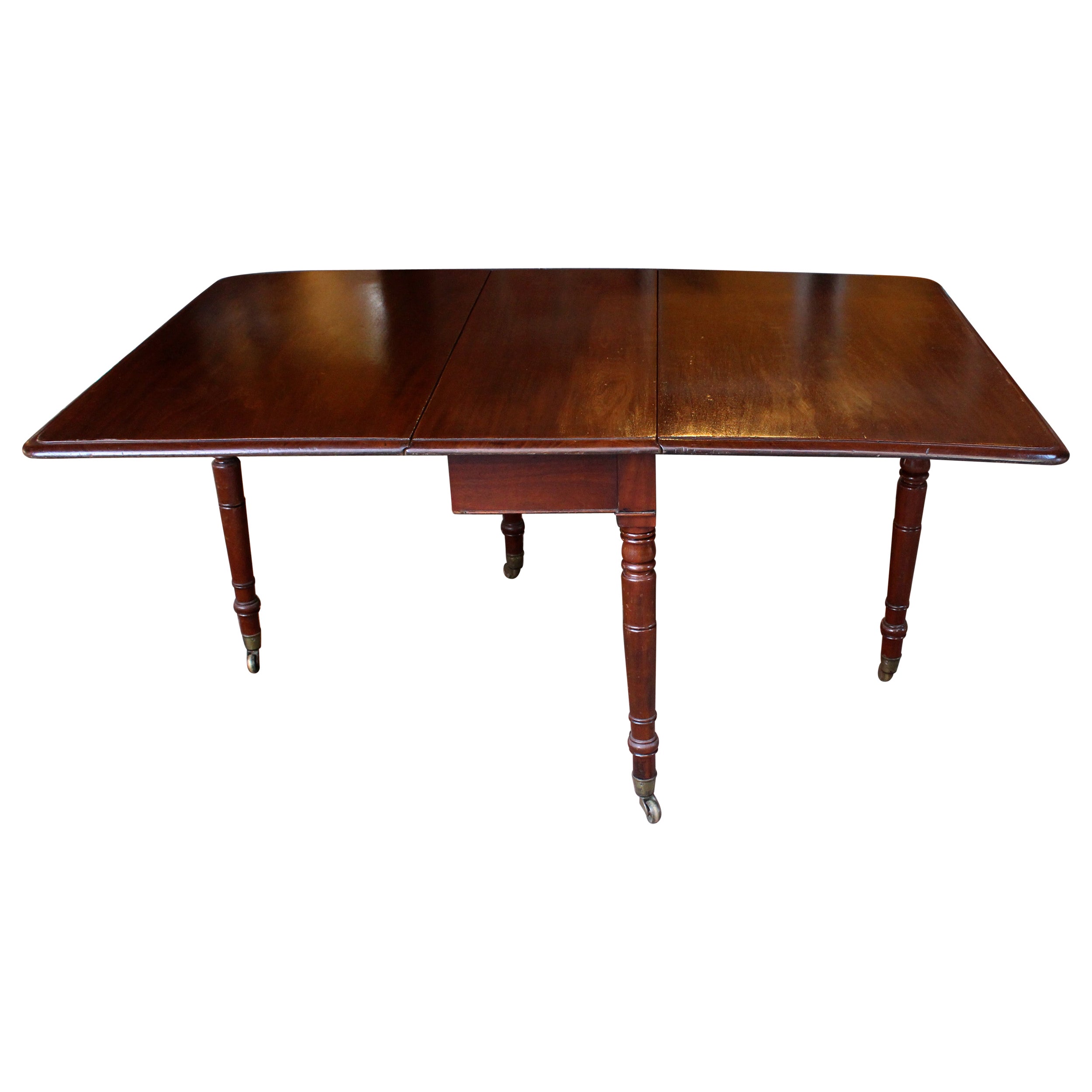 Early 19th Century English Drop-Side Dining Table For Sale