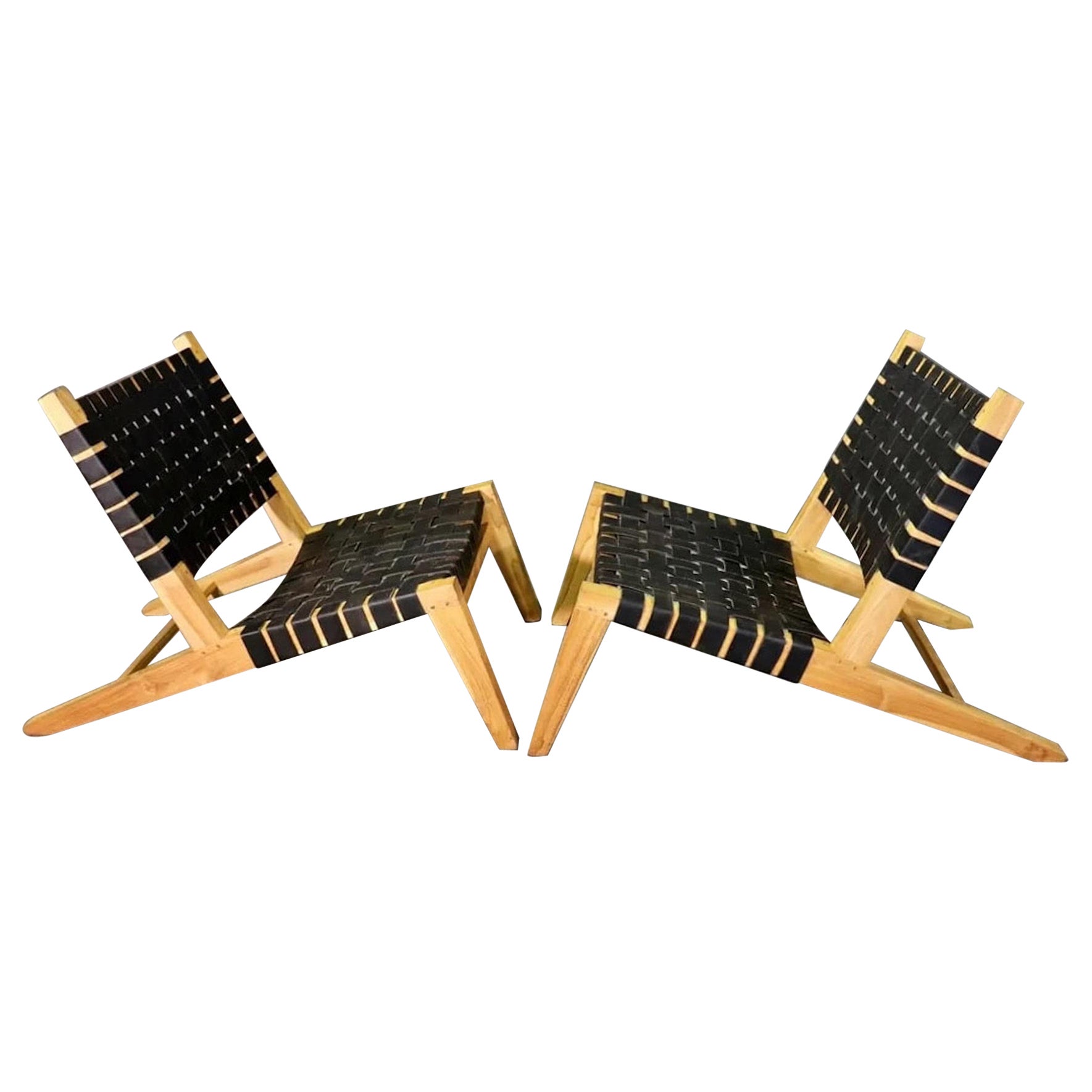 Woven Grasshopper Lounge Chairs