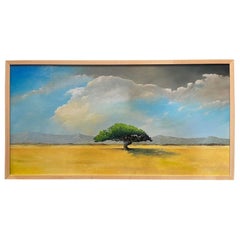 Framed Oil on Canvas "The Stopping Tree" by Michael Francis Reagan