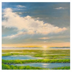 Framed Oil on Canvas "Downeast Sunrise" by Michael Francis Reagan