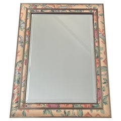 Vintage Mirror With Floral Frame. Made in Canada