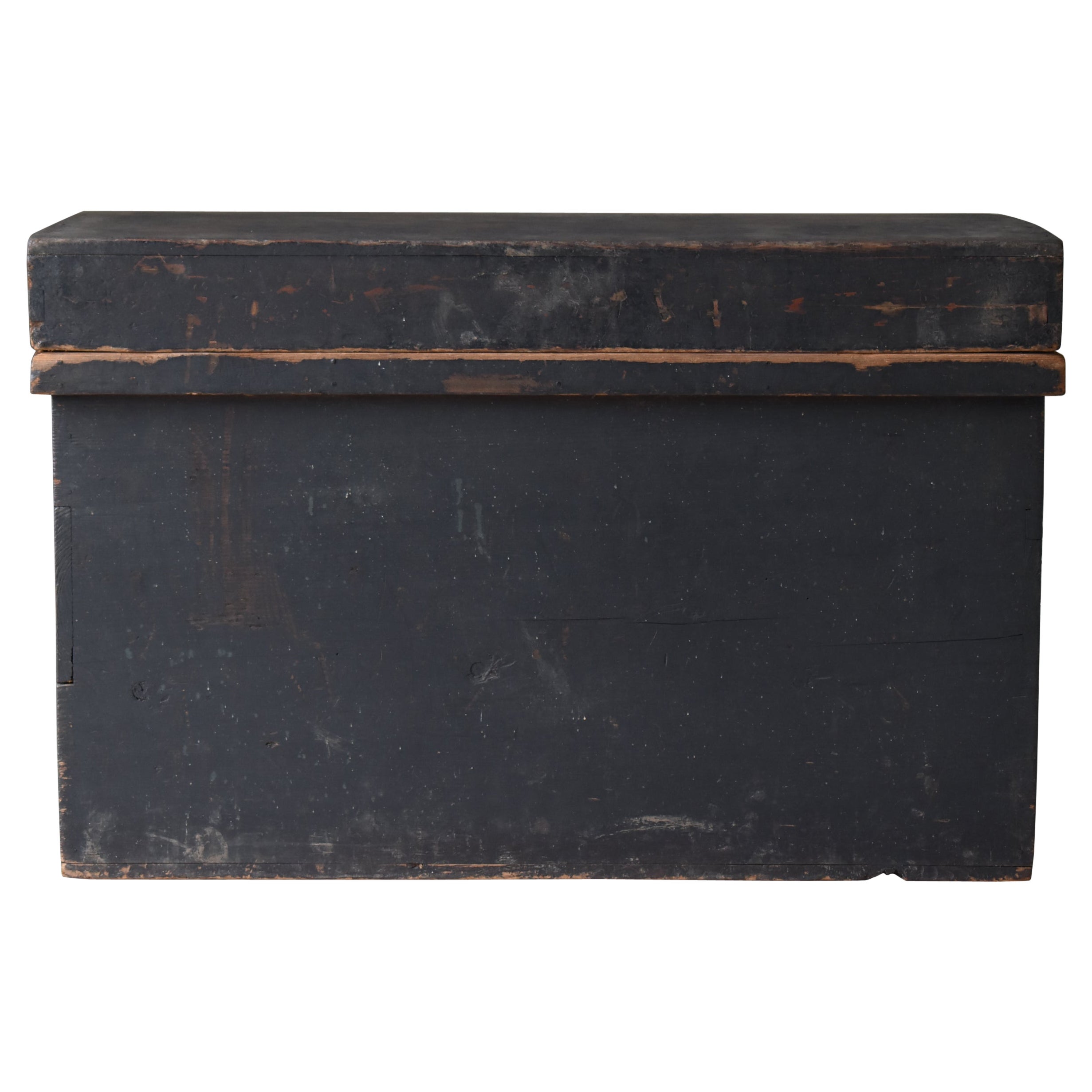 Japanese Antique Wabi Sabi Storage Box 1860s-1900s / Tansu Sofa Table Mingei