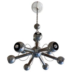 Goffredo Reggiani Italian Midcentury Space Age Chandelier 70's