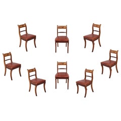 19th Century Set of Eight Regency Period Dining Chairs