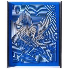 Victor Vasarely, signiert  Skulptur „Linienspiel (Linienspiel)“ Limitierte Auflage