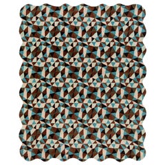 Mosaico Hand-Tufted Modern Wool Rug with Multicolor Pattern By Apadana