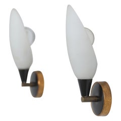 Italian 1950s Wall Sconces - Pair of Modern Style Wall lamps