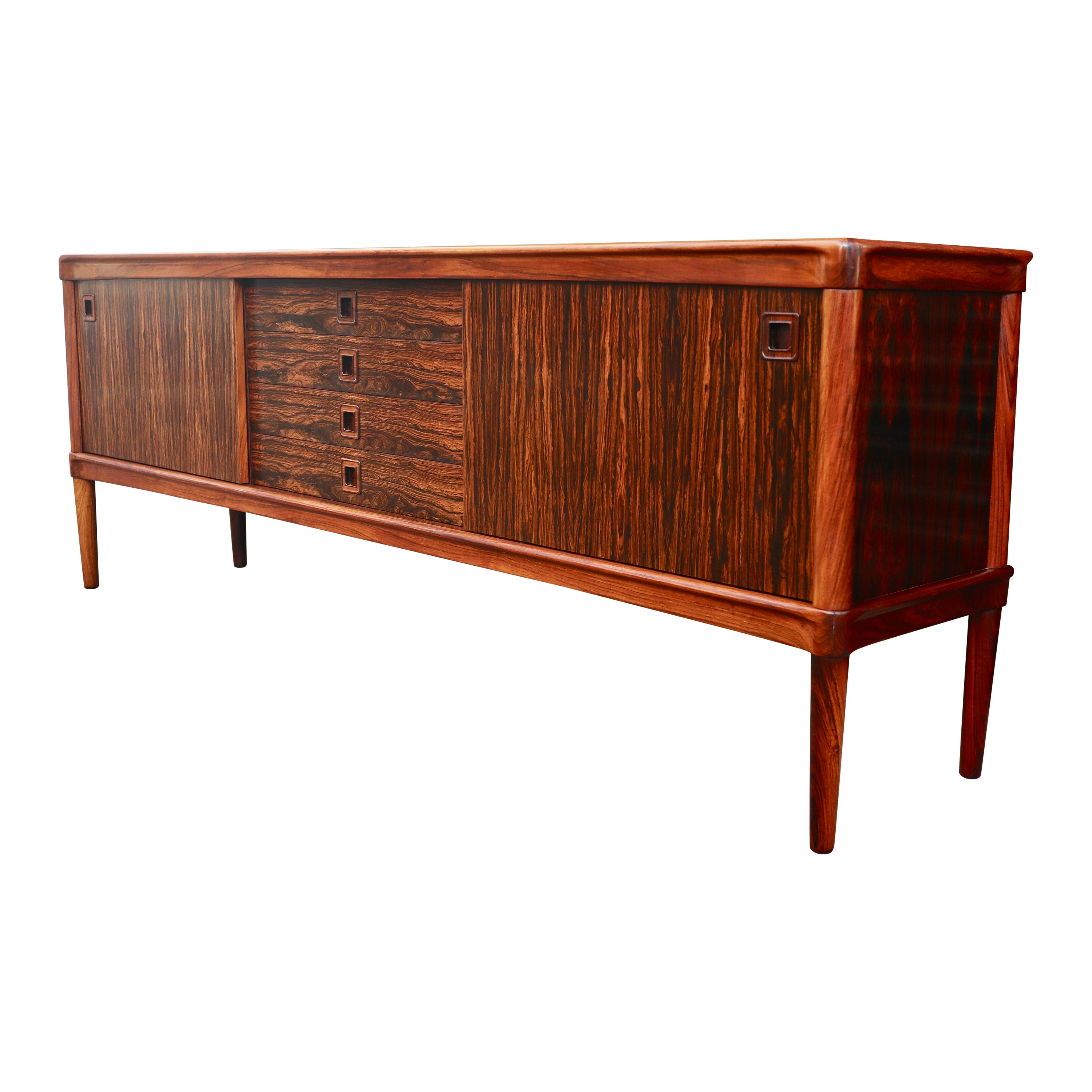 Mid Century Rosewood Sideboard by H.W. Klein for Bramin For Sale