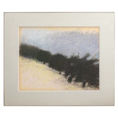 Vintage Wolf Kahn "Row of Trees" Pastel on Paper