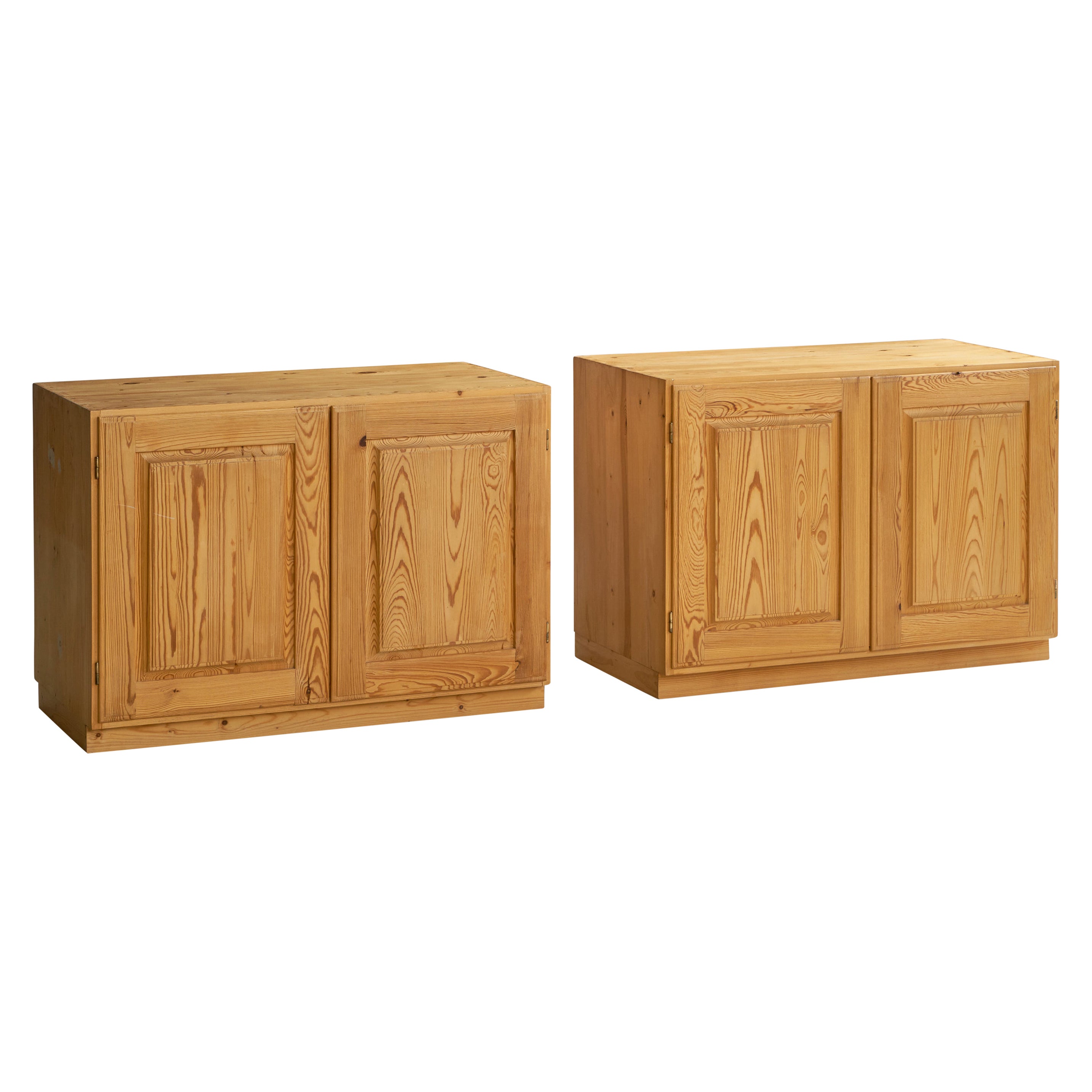 Swedish Designer, Cabinets, Pine, Sweden, 1960s