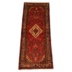 Hamadan Semi-Vintage Runner - 3'6" x 9'4"