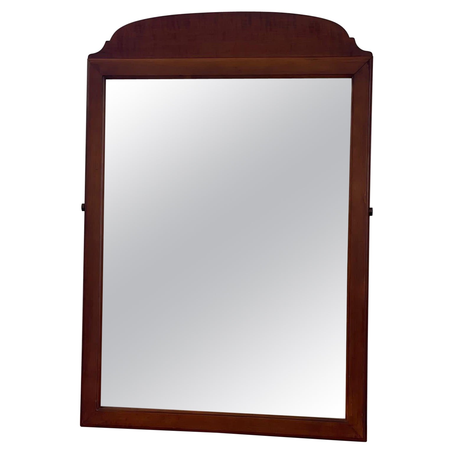 Vintage Wooden Framed Mirror For Sale