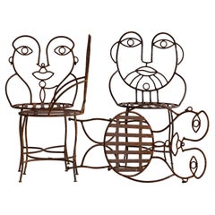 Face Chairs by John Risley c. 1970