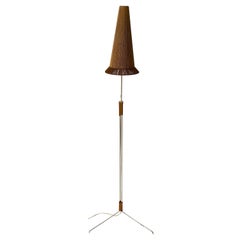 Raffia Bast Floor Lamp by Hans-Agne Jakobsson for Markaryd, 1960s, Sweden