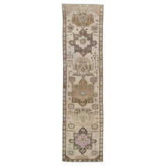 Handgefertigter türkischer Vintage-Teppich 4'x 15'2"