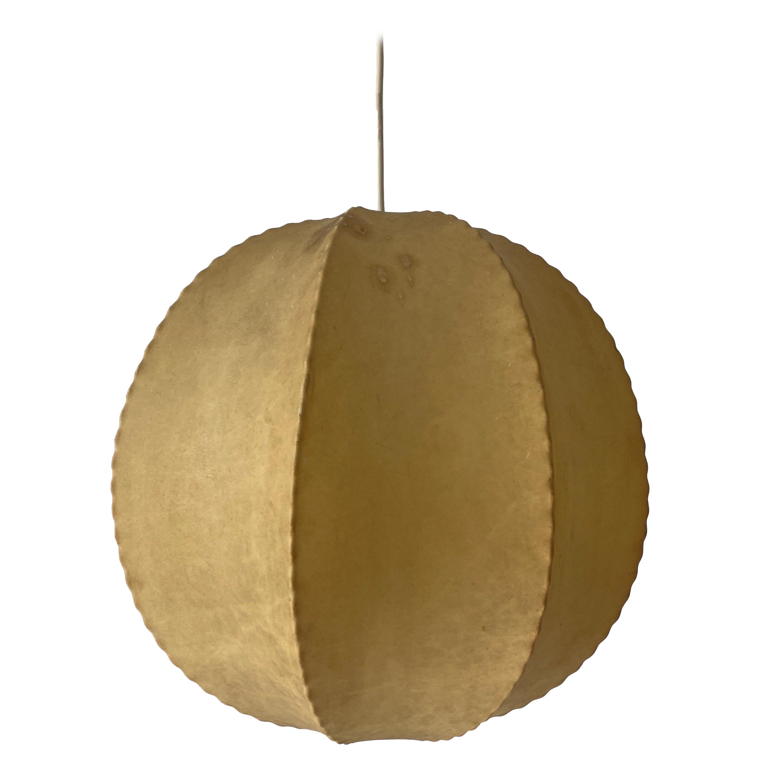 Cocoon Ball Design Pendant Lamp, 1960s, Italy For Sale