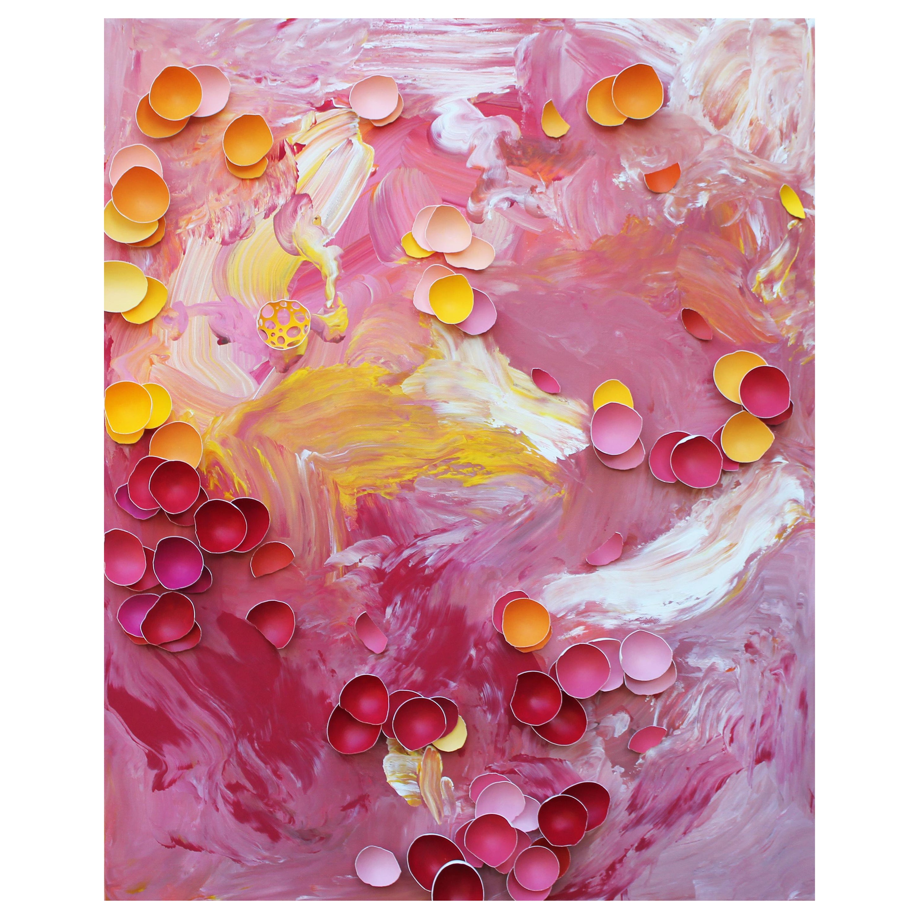 Rainforest III, original mixed media painting on canvas by Larisa