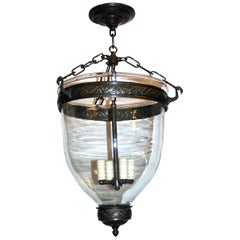 Antique Blown Glass Lantern