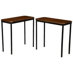 Vintage Pair of Petite Console Tables by Paul Laszlo