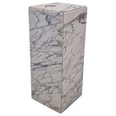 Vintage Italian Marble Side Table or Pedestal, 1970s