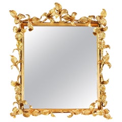 Miroir de coiffeuse vintage US doré