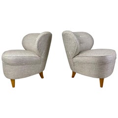 1950s Pair of Mid Century Swedish Lounge Chairs