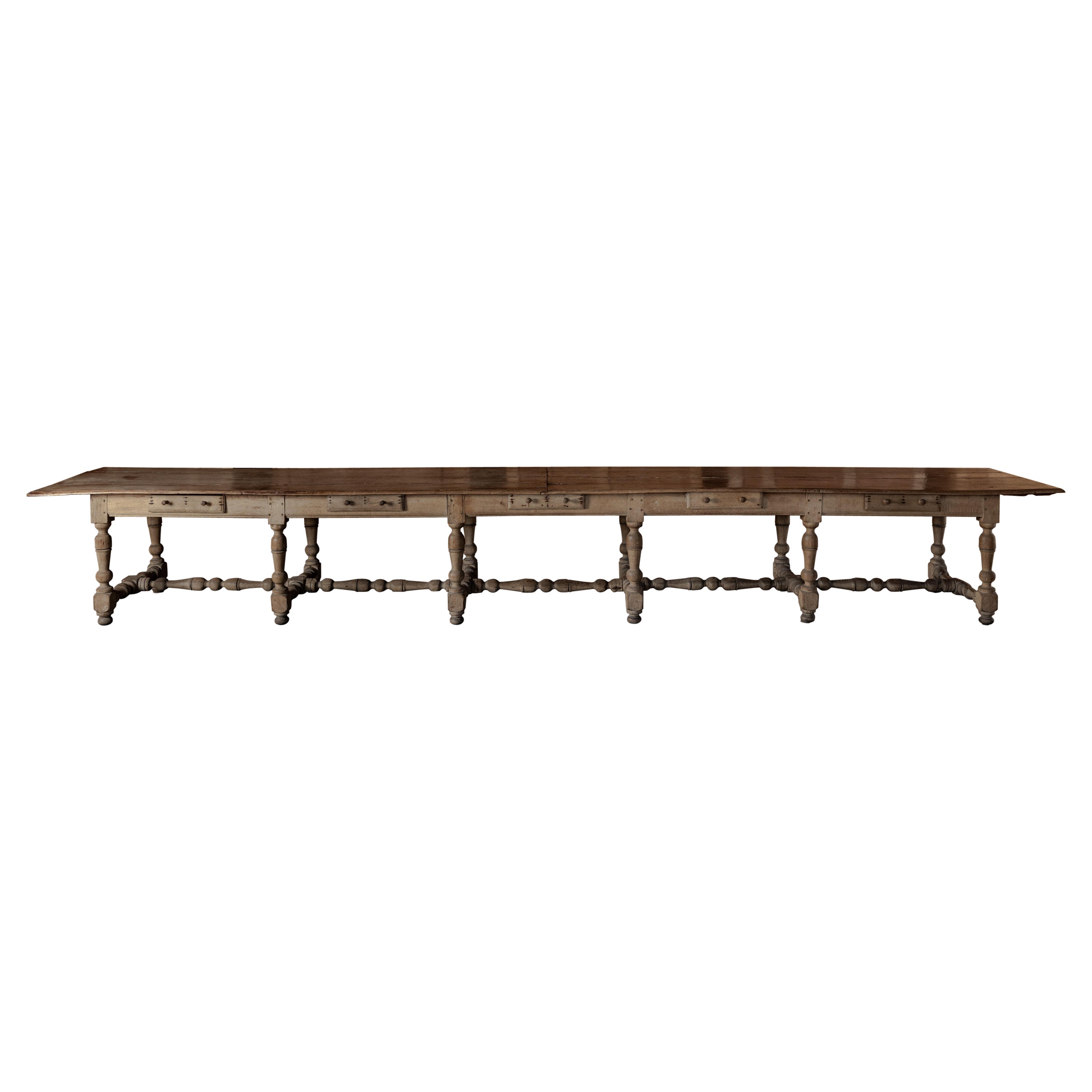 Massive 19th Century French Dining Table For Sale