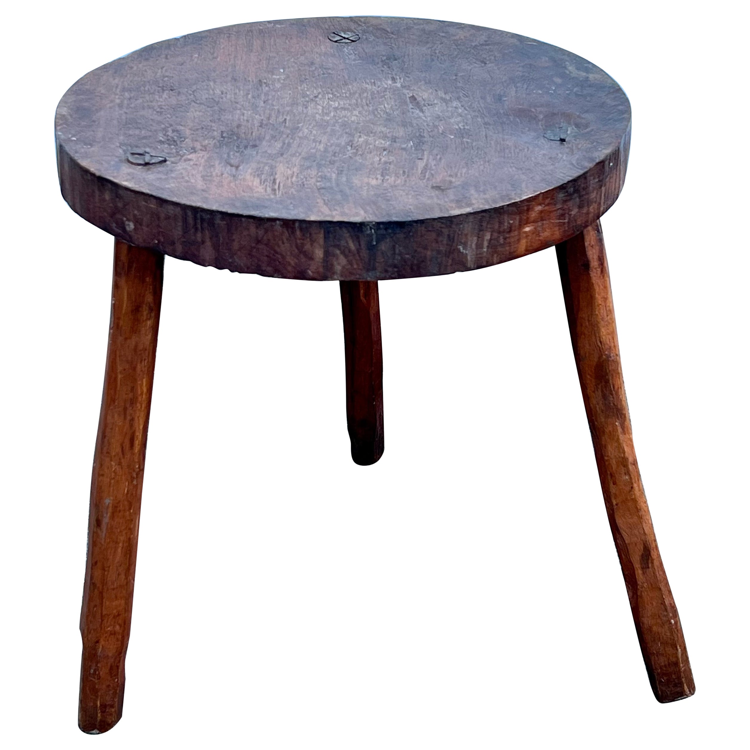 19th Century Low-Legged Joint Stool  For Sale