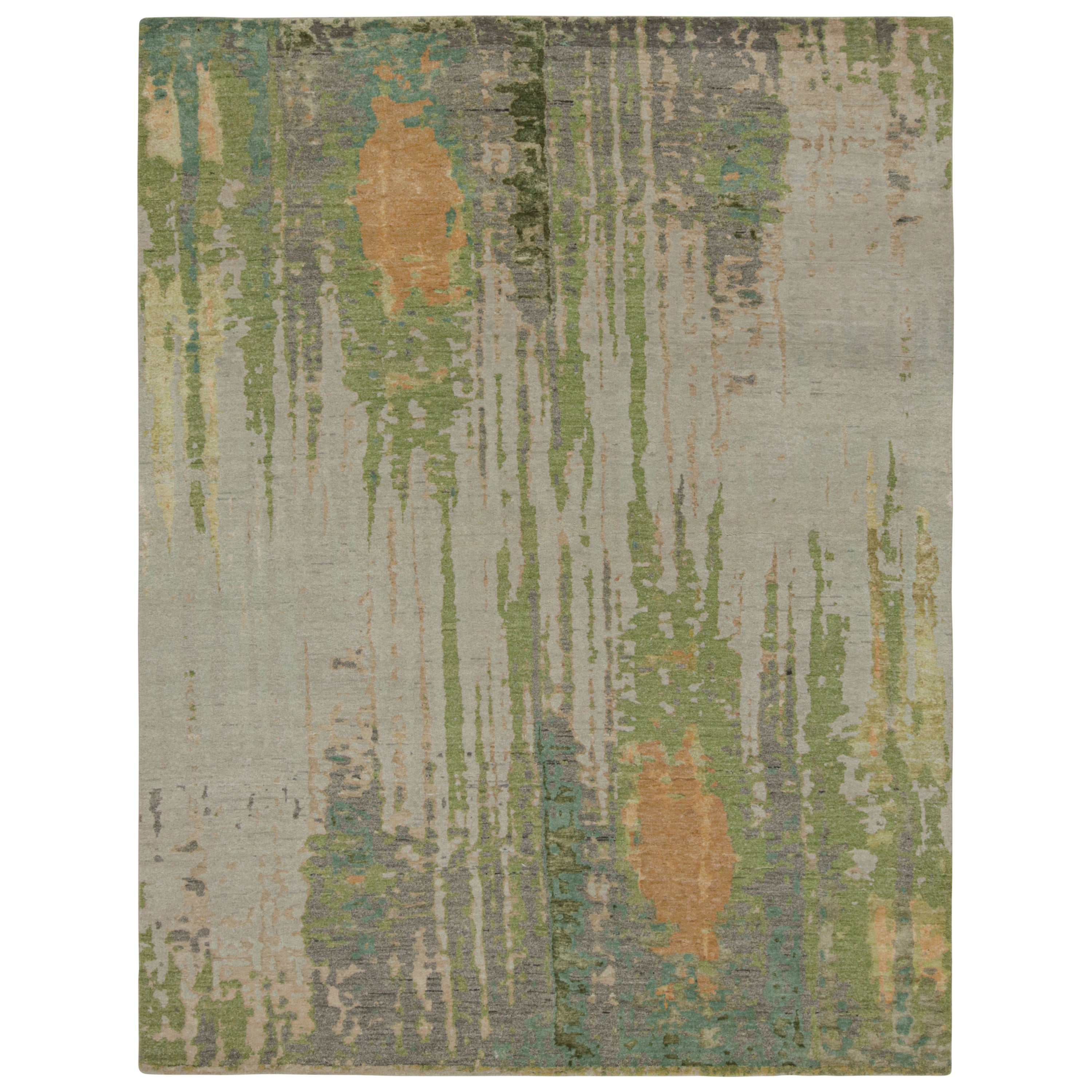 Rug & Kilim’s Contemporary Abstract Rug With Polychromatic Patterns For Sale