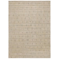 Rug & Kilim's Contemporary Abstract Textural Rug in Beige 