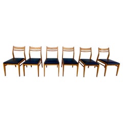 Set of 6 Mid-Century Modern Belgian Dining Chairs