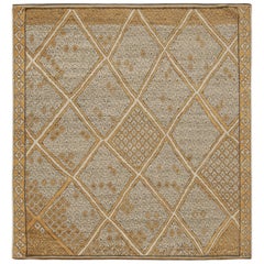 Rug & Kilim’s Geometric Moroccan Style Rug in Gold and Beige