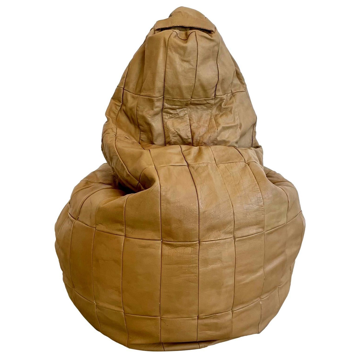 De Sede Patchwork Leather Bean Bag, 1970s Switzerland