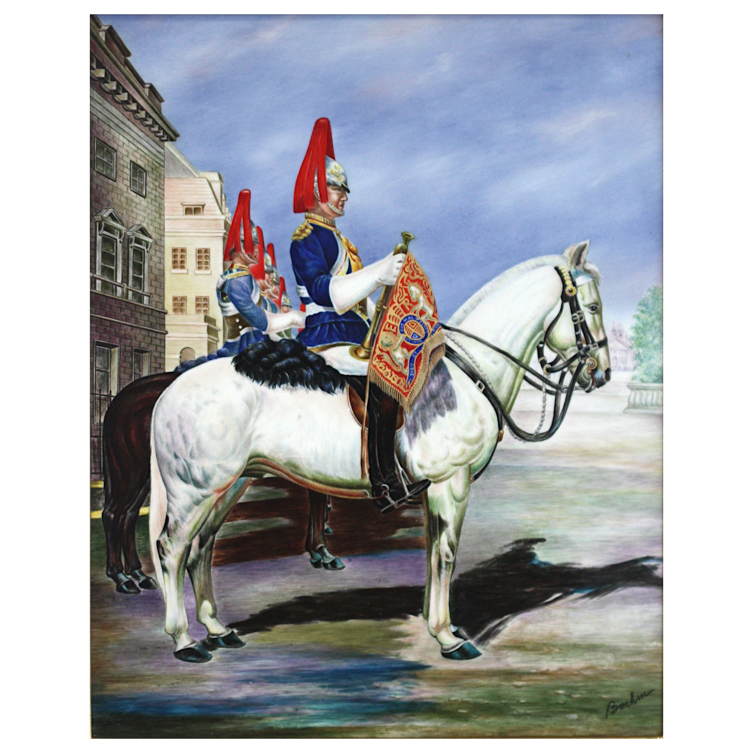 Boehm Porcelain Equestrian Plaque