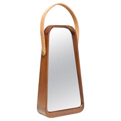 Mirror ZAZIE by Reda Amalou Design - Teakwood and Leather
