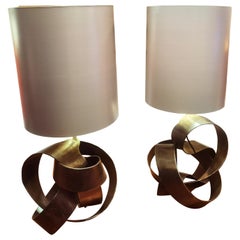 Pair of Table Lamps Iron Handmade Sofina Boutique Kitzbuehel