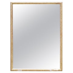 Miroir ancien en bois doré 70 cm x 52 cm