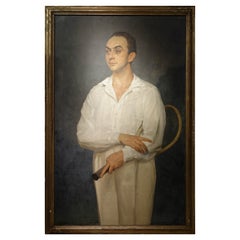 Portrait of a tennis player in the 1930s - Maurice JORON (1883-1937)