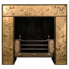 A Fine English Ornate Brass Register Grate