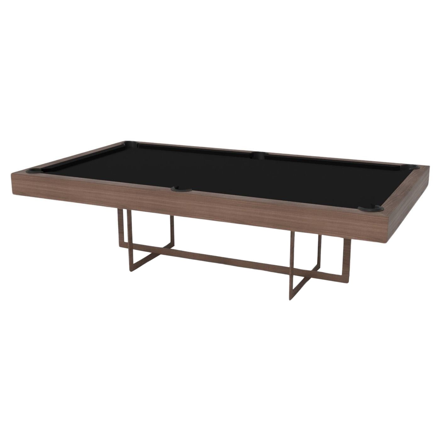 Elevate Customs Beso Pool Table / Solid Walnut Wood in 9'- Made in USA For Sale