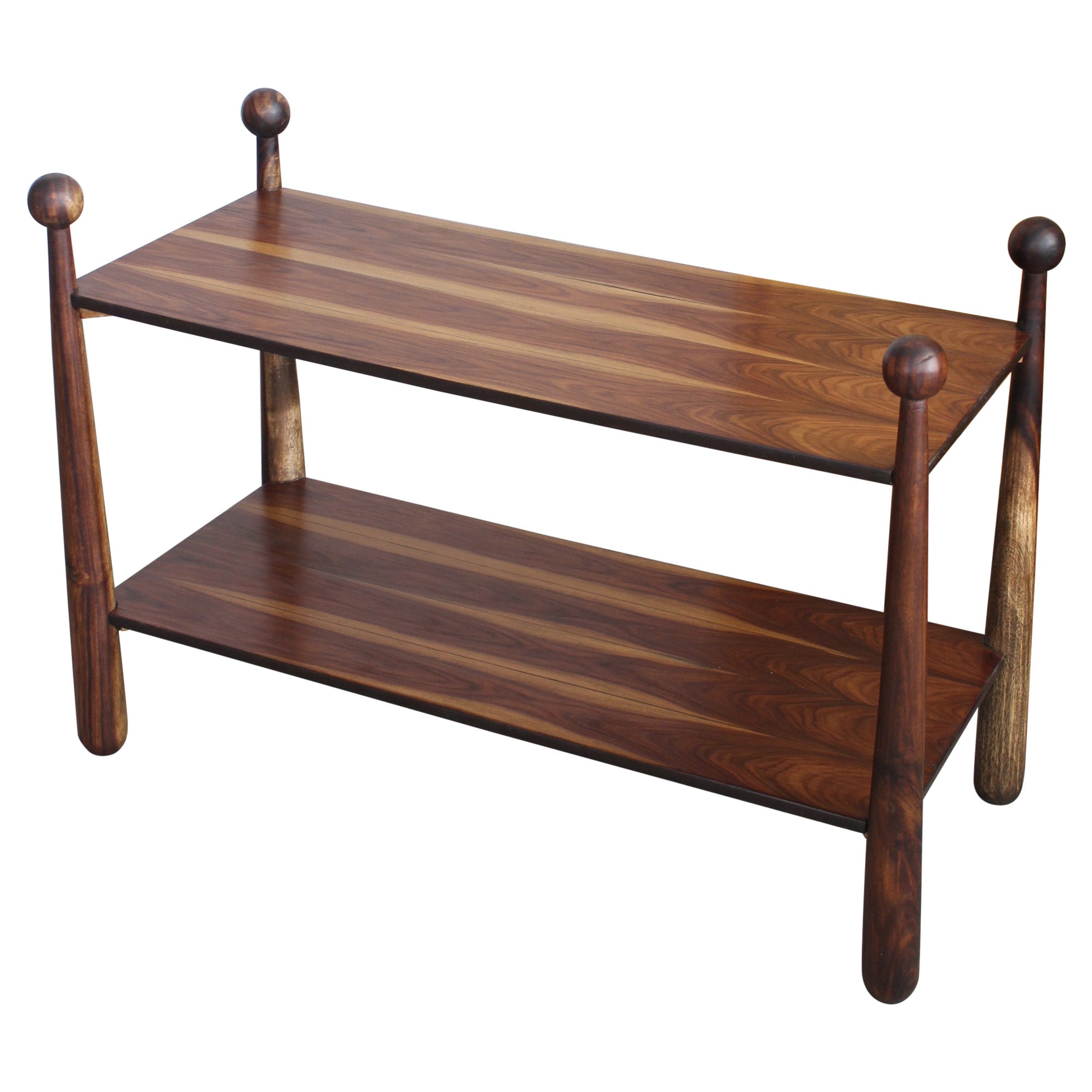 Turned Wood "Quilles" Console For Sale