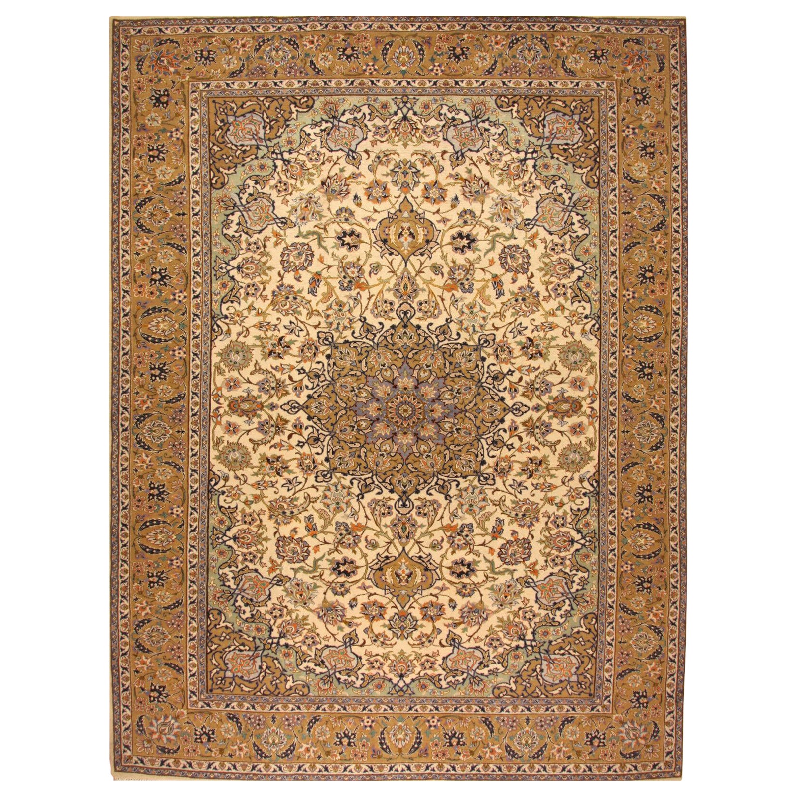 Handmade Contemporary Isfahan Rug 9.6' x 12.7' (295cm x 390cm), 2000s - 1T02 For Sale