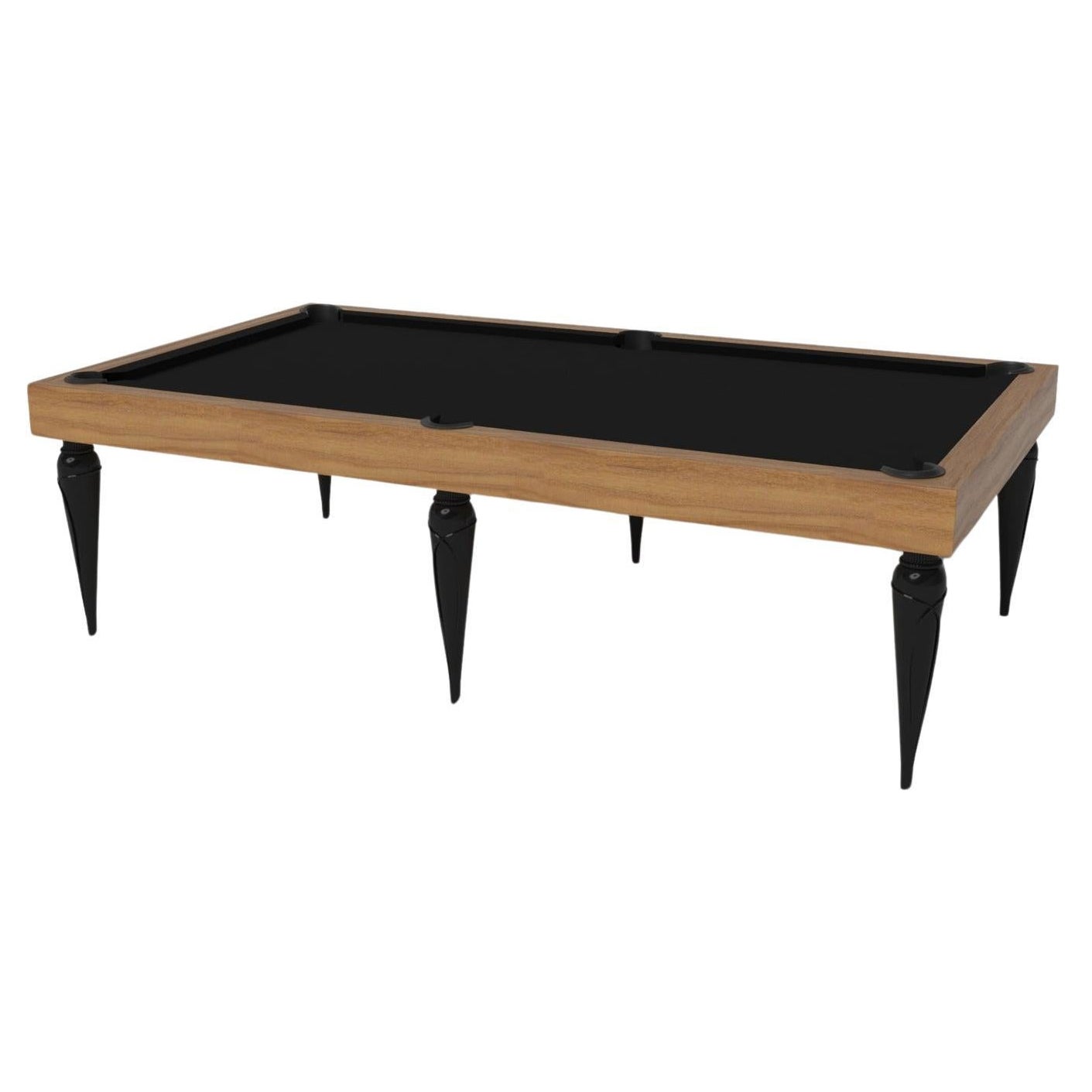 Elevate Customs Don Pool Table / Solid Teak Wood in 8.5' - Made in USA en vente