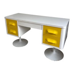 Space Age Yellow Chapter One Desk by Broyhill Premier, 1970's