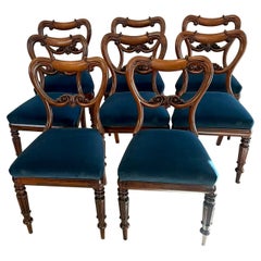 Fine Quality Set of 8 Antique William IV Rosewood Dining Chairs