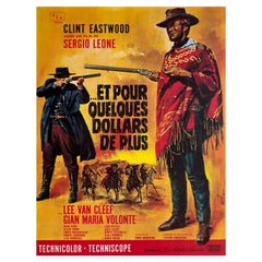 For a Few Dollars More 1966 French Grande Film Poster, Jean Mascii