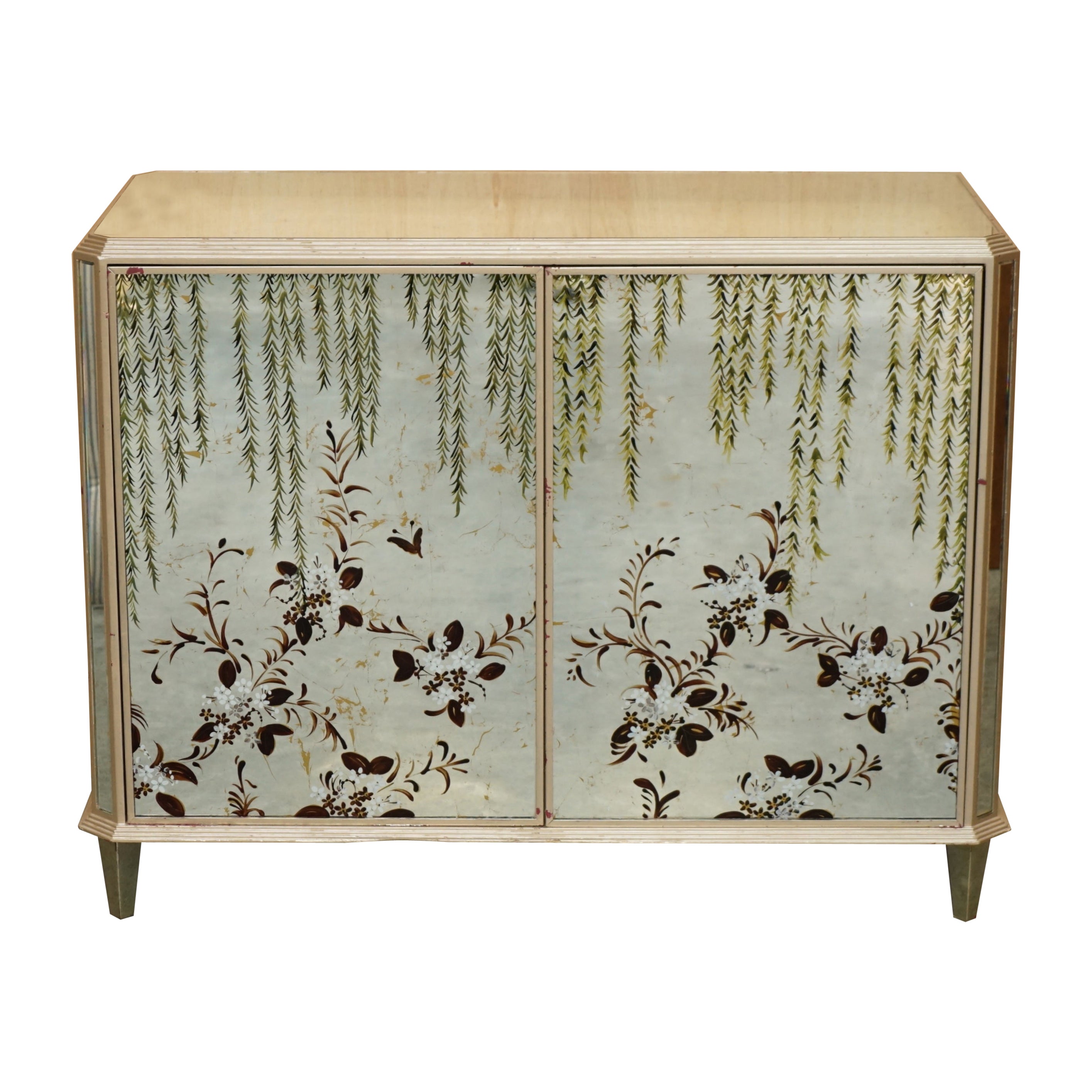 STUNNING HAND PAINTED VENETIAN SiDEBOARD WITH BUILT IN FRIDGE & FITTED DRAWERS For Sale