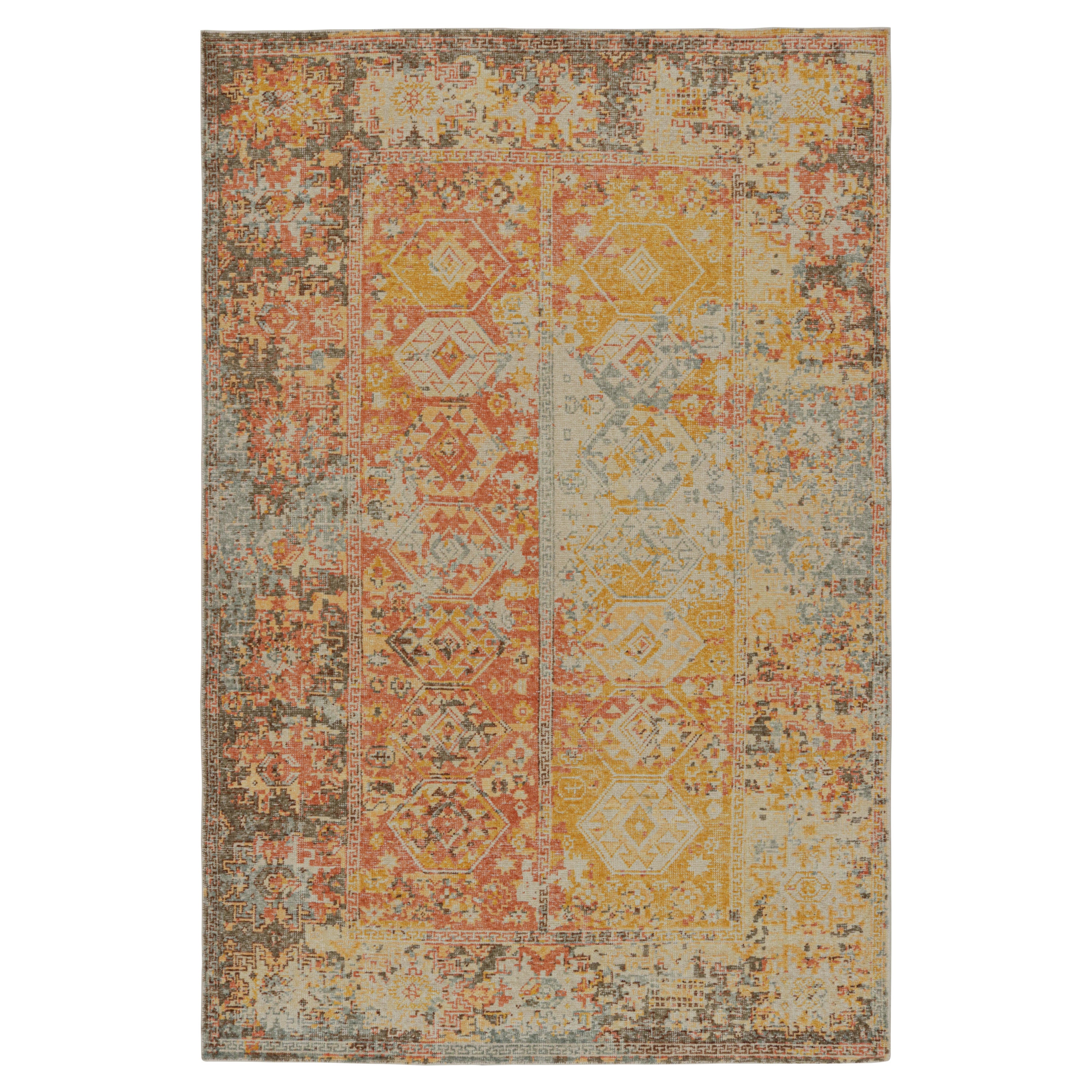 Rug & Kilim’s Contemporary Abstract Rug With Polychromatic Painterly Patterns 