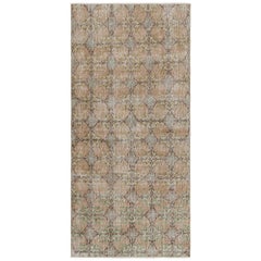 Vintage Zeki Müren Teppich mit geometrischen Mustern, von Rug & Kilim