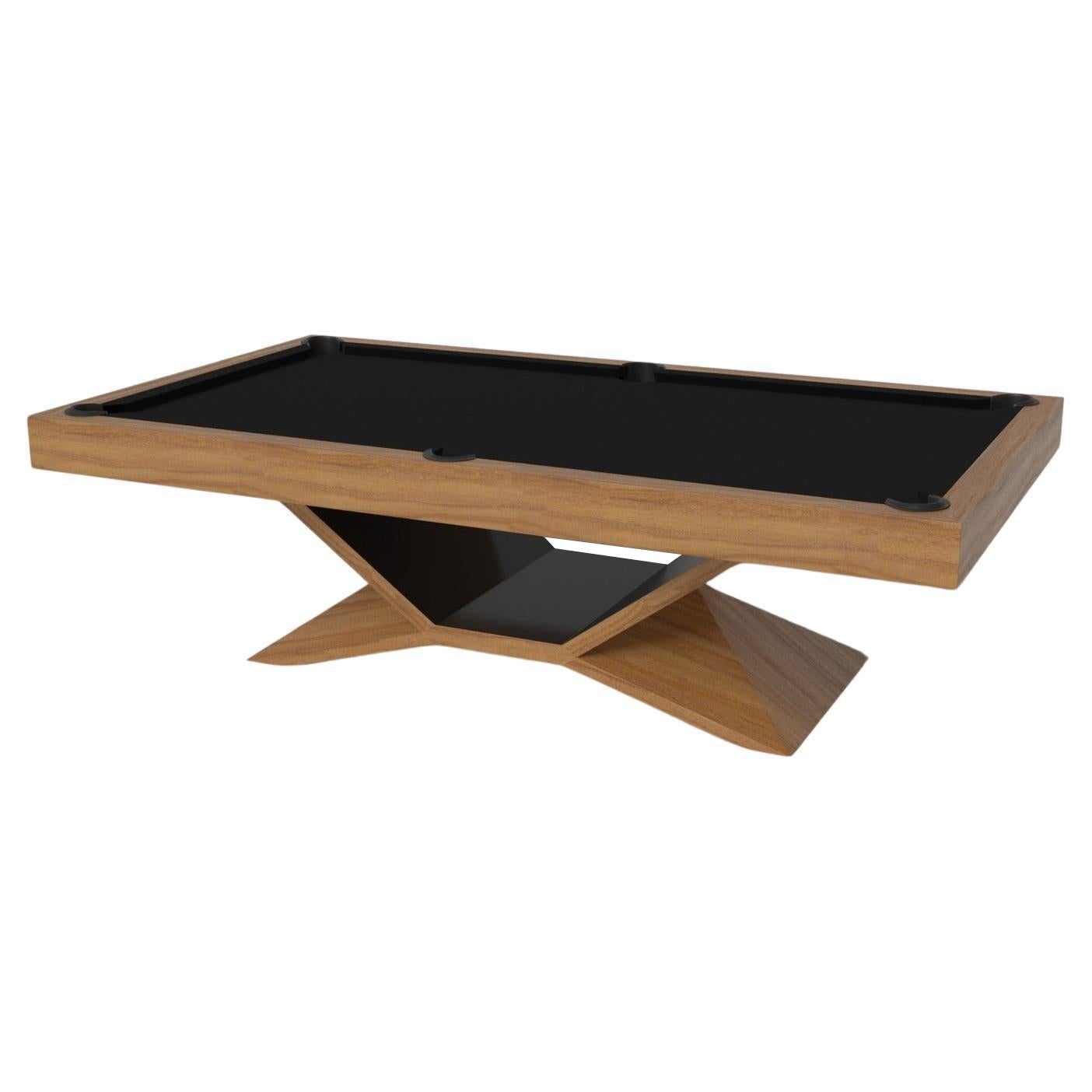 Elevate Customs Kors Pool Table / Solid Teak Wood in 8.5' - Made in USA